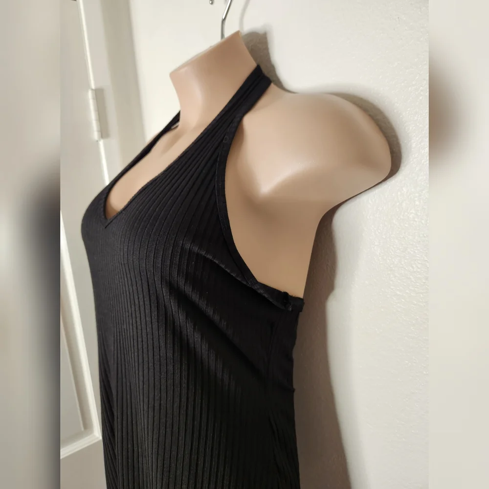 Bozzolo Black Halter Dress - Picture 3 of 5